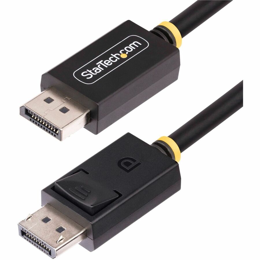 DP 2.1 Cable supports UHBR10-enabled DisplayPort devices; DP40 (40Gbps) delivers 8K 60Hz/4K 120Hz and higher refresh rates at lower resolutions; DP 2.1 w/UHBR10/HDR/MST/DSC 1.2/HDCP 2.2; Latching DP Connectors; TPE Jacket; 0.32in O.D. DP21-10F-DP40-CABLE