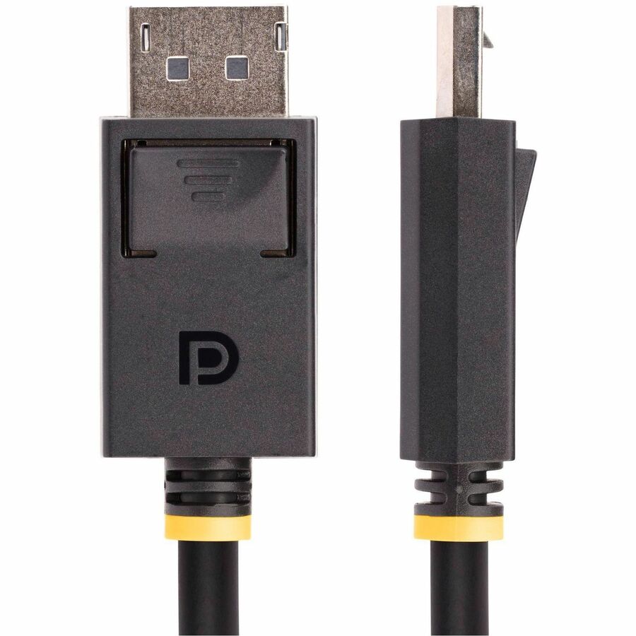 DP 2.1 Cable supports UHBR10-enabled DisplayPort devices; DP40 (40Gbps) delivers 8K 60Hz/4K 120Hz and higher refresh rates at lower resolutions; DP 2.1 w/UHBR10/HDR/MST/DSC 1.2/HDCP 2.2; Latching DP Connectors; TPE Jacket; 0.32in O.D. DP21-10F-DP40-CABLE