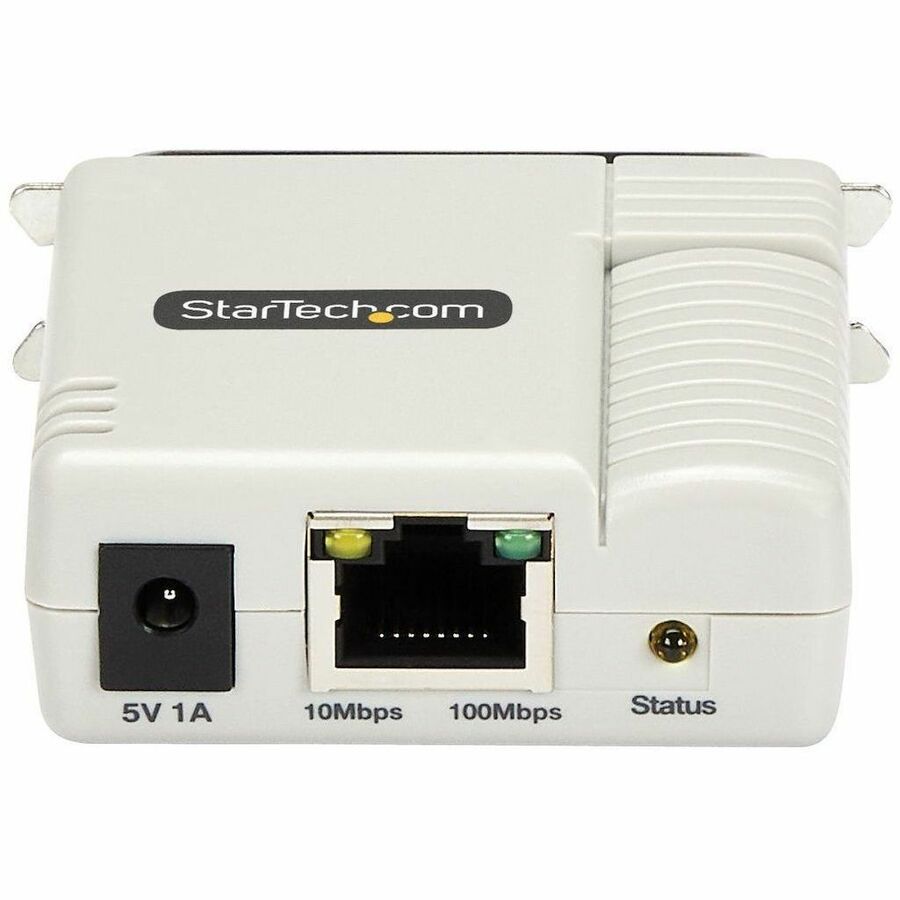 StarTech.com Ethernet to Parallel Network Print Server, 10/100Mbps LAN, WebUI Enabled, Centronics Ethernet Printer Server Adapter, Enhances Legacy Printer PM1115P3