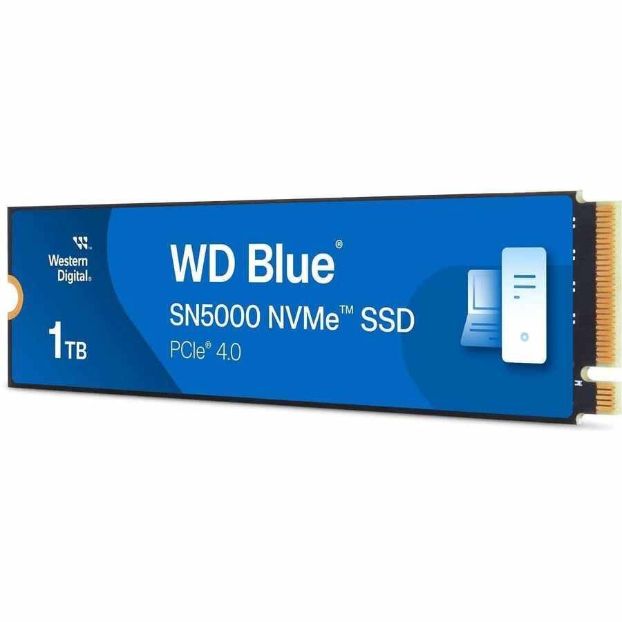 WD Blue SN5000 WDS100T4B0E 1 TB Solid State Drive - M.2 2280 Internal - PCI Express NVMe (PCI Express NVMe 4.0 x4) WDS100T4B0E