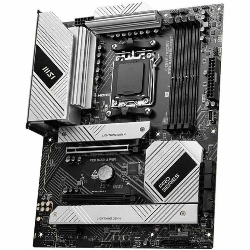 MSI PRO B650-A WIFI Desktop Motherboard - AMD B650 Chipset - Socket AM5 - ATX B650AWIFI