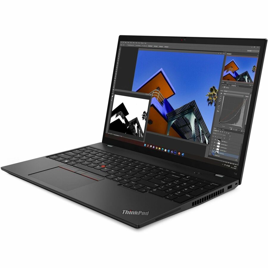 Lenovo ThinkPad T16 Gen 2 21K7005FCA 16" Notebook - WUXGA - AMD Ryzen 5 PRO 7545U - 16 GB - 256 GB SSD - Canadian French Keyboard - Black 21K7005FCA