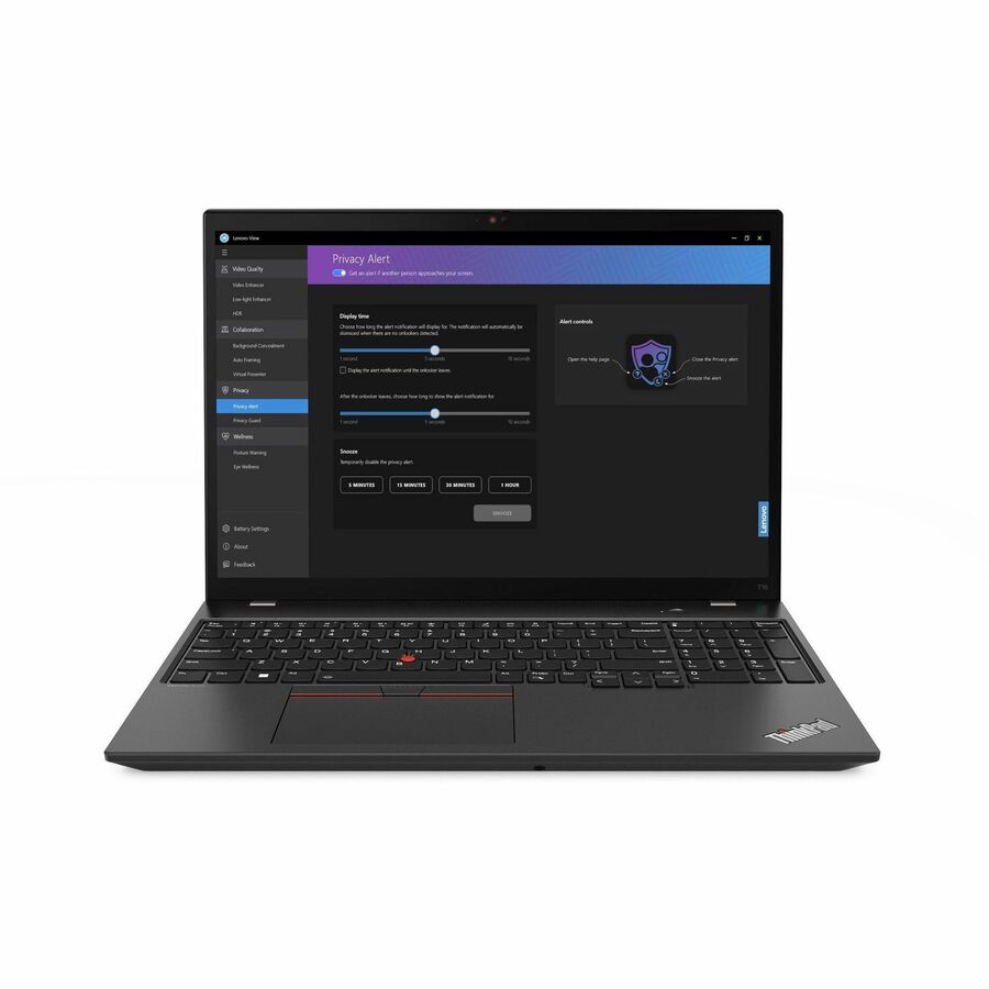 Lenovo ThinkPad T16 Gen 2 21K7005FCA 16" Notebook - WUXGA - AMD Ryzen 5 PRO 7545U - 16 GB - 256 GB SSD - Canadian French Keyboard - Black 21K7005FCA