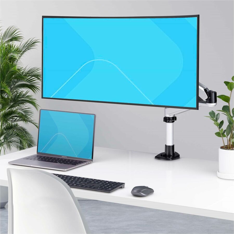 StarTech.com Monitor Desk Mount For 27in 16:9/30in 21:9 Ultrawide Screens, VESA 75x75/100x100, Tool-Less Arm Adjustments 1MP1ACG-MONITOR-ARM