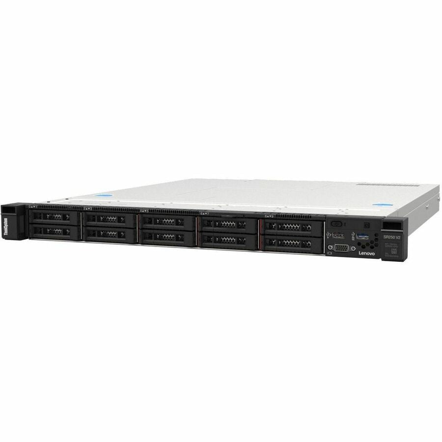 Lenovo ThinkSystem SR250 V3 7DCL1001NA 1U Rack Server - 1 x Intel Xeon E-2478 2.80 GHz - 32 GB RAM - 6.72 TB SSD - (2 x 480GB, 3 x 1.92TB) SSD Configuration - Serial ATA Controller 7DCL1001NA