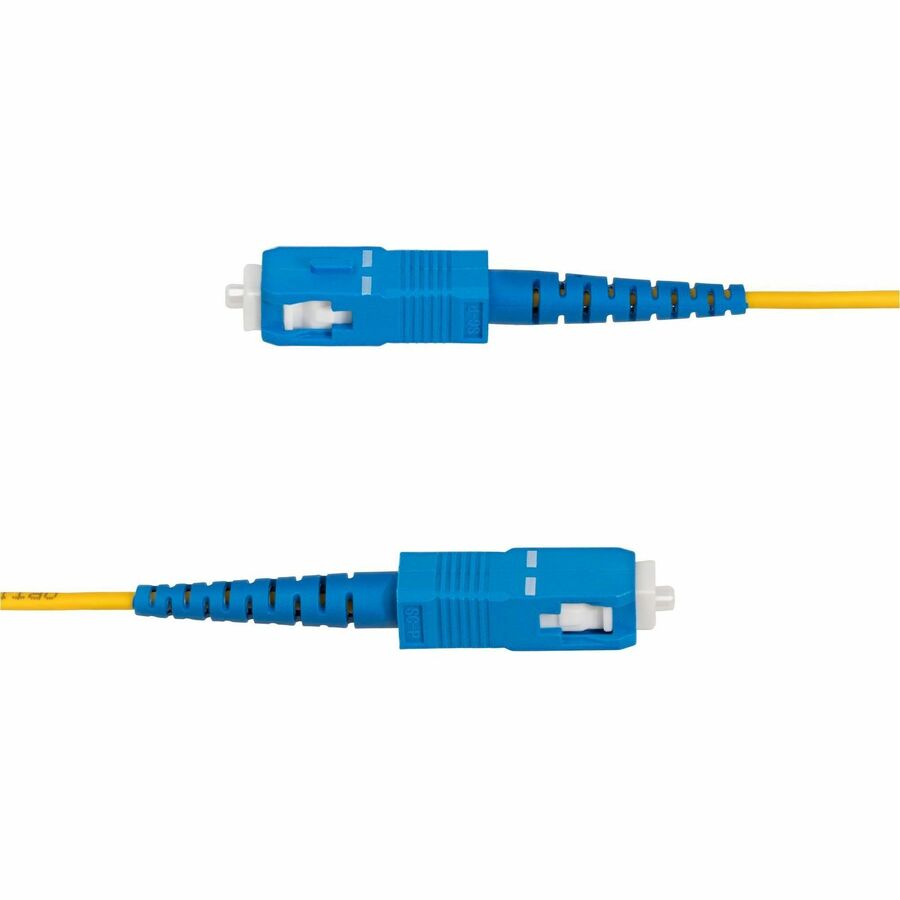 StarTech.com 5m (16.4ft) LC to SC (UPC) OS2 Single Mode Simplex Fiber Optic Cable, 9/125, 40G/100G, Low Insertion Loss, LSZH Jumper Cord SPSMLCSC-OS2-5M