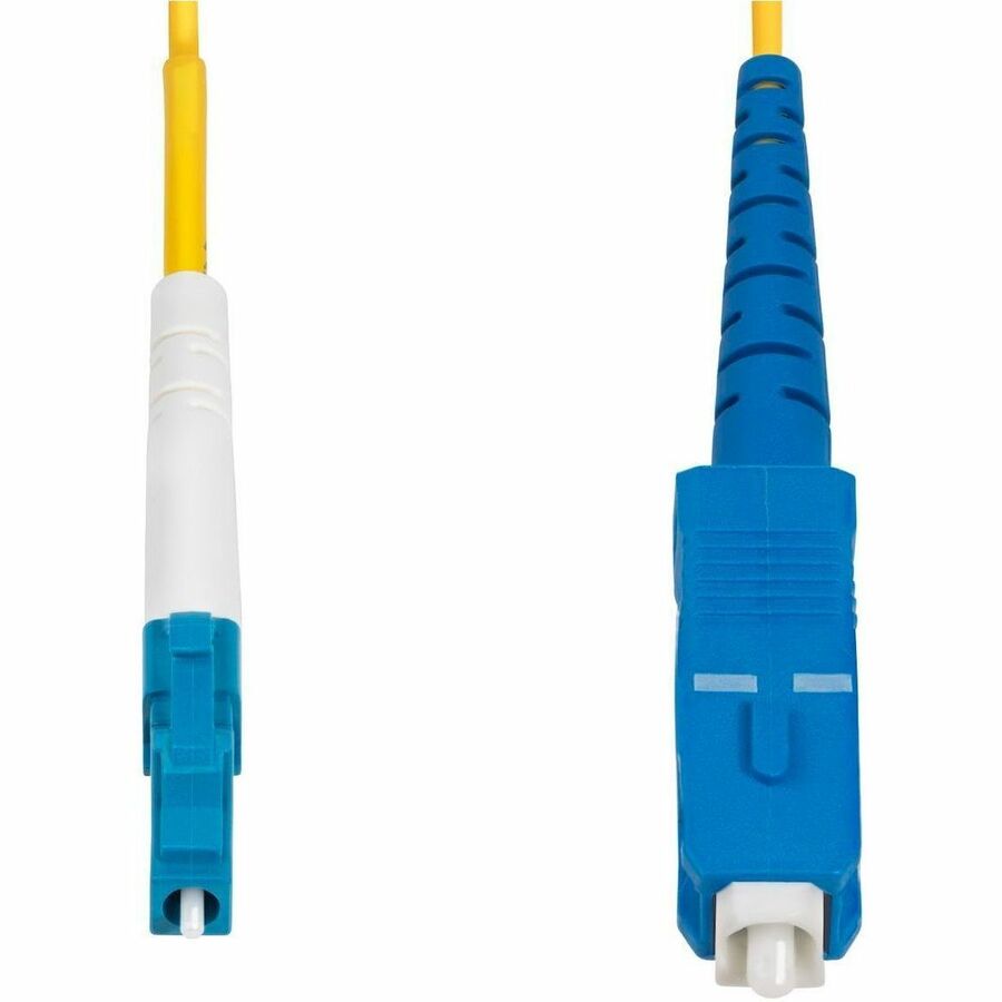 StarTech.com 5m (16.4ft) LC to SC (UPC) OS2 Single Mode Simplex Fiber Optic Cable, 9/125, 40G/100G, Low Insertion Loss, LSZH Jumper Cord SPSMLCSC-OS2-5M