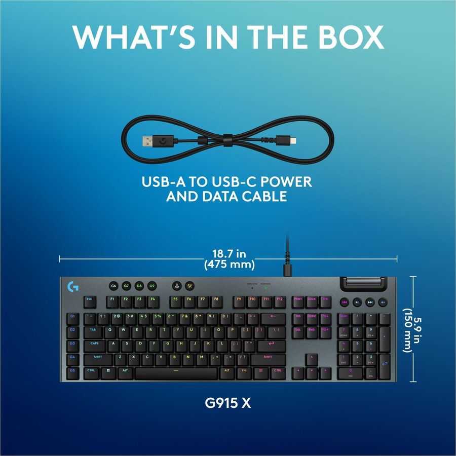 Logitech G G915 X Gaming Keyboard 920-012950