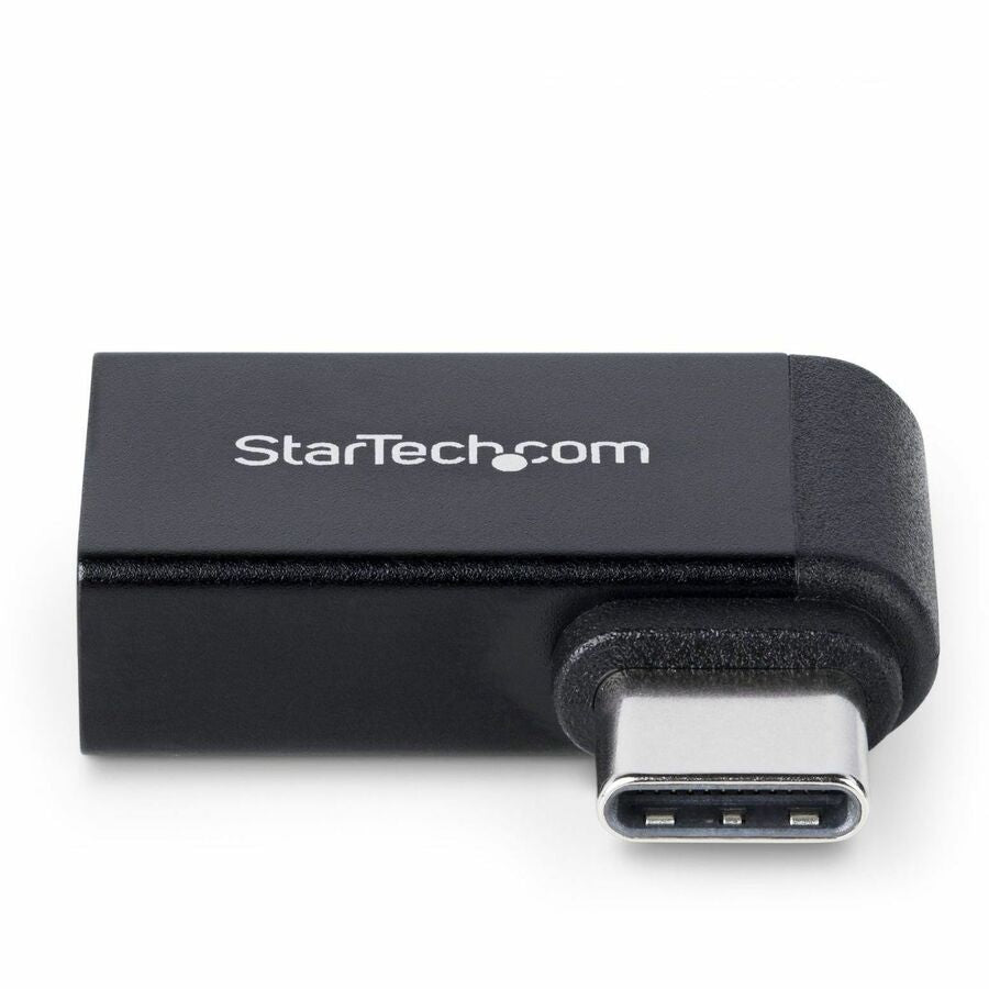 StarTech.com Right Angled USB-C to USB-A Adapter, USB 5Gbps, Compact USB-C Male to USB-A Female Adapter, Durable Metal Housing, M/F USB31CAADGCPRA