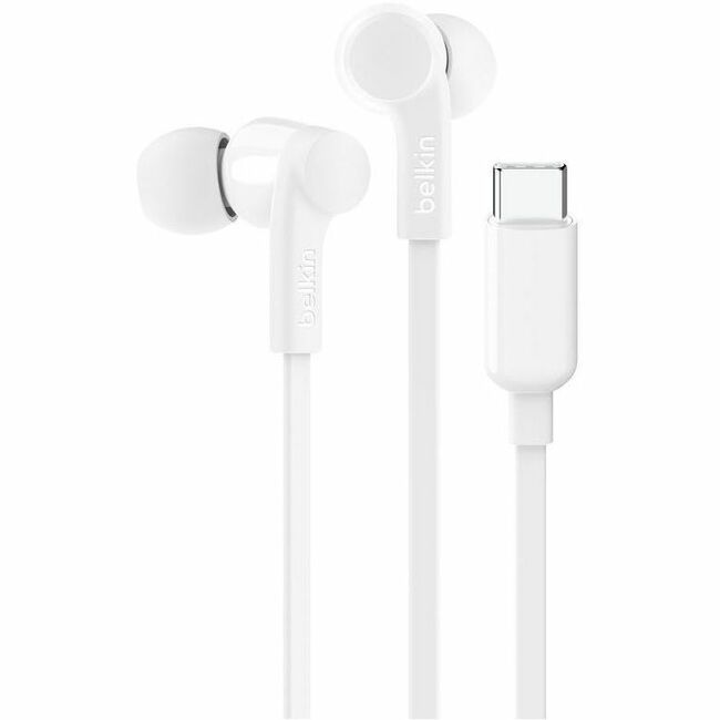 Belkin SoundForm USB-C Wired Earbuds with Adjustable Volume Limiter G3H0002FQWHV2