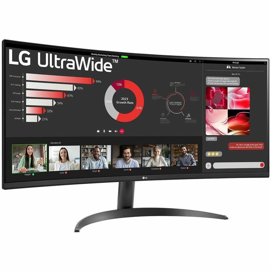 LG Ultrawide 34WR50QK-B 34" Class UWQHD LED Monitor - 21:9 34WR50QK-B