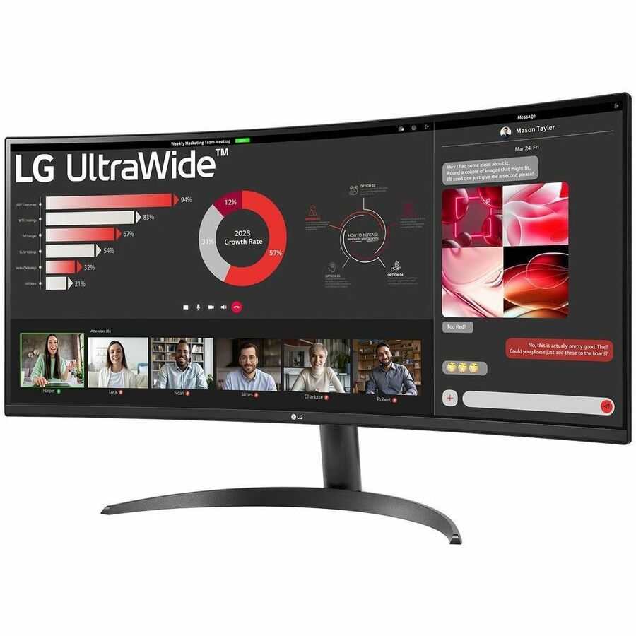 LG Ultrawide 34WR50QK-B 34" Class UWQHD LED Monitor - 21:9 34WR50QK-B