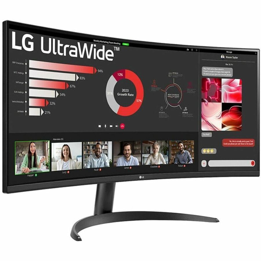 LG Ultrawide 34WR50QK-B 34" Class UWQHD LED Monitor - 21:9 34WR50QK-B