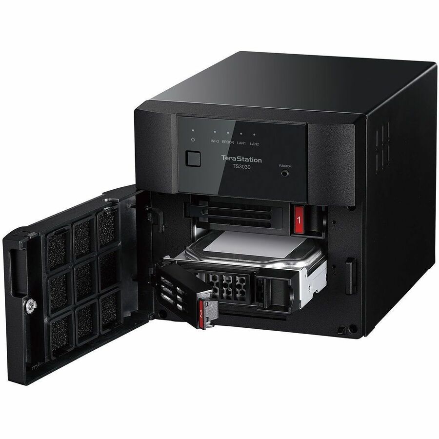 BUFFALO TeraStation 3230DN 2-Bay Desktop NAS 8TB (2x4TB) HDD Included 2.5GBE iSCSI TAA Compliant TS3230DN0802