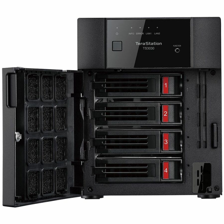 BUFFALO TeraStation 3430DN 4-Bay Desktop NAS 32TB (4x8TB) HDD Included 2.5GBE iSCSI TAA Compliant TS3430DN3204