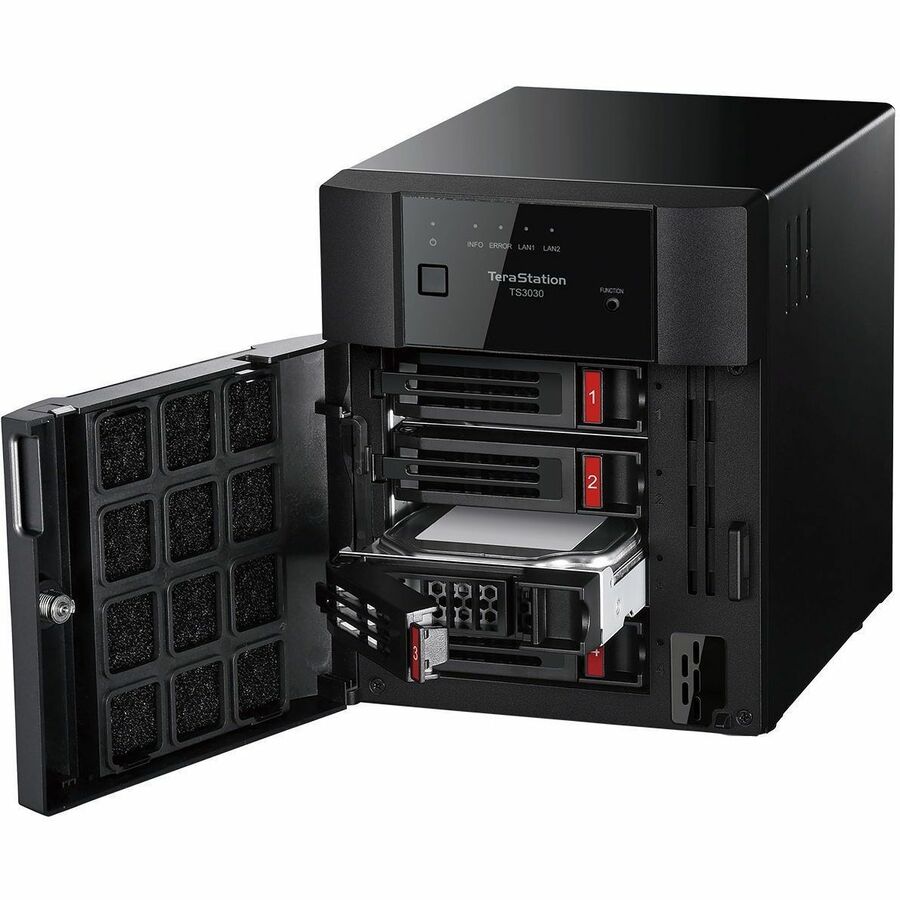 BUFFALO TeraStation 3430DN 4-Bay Desktop NAS 32TB (4x8TB) HDD Included 2.5GBE iSCSI TAA Compliant TS3430DN3204