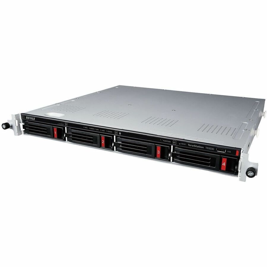 BUFFALO TeraStation 3430RN 4-Bay Rackmount NAS 8TB (4x2TB) HDD Included 2.5GBE iSCSI TAA Compliant TS3430RN0804