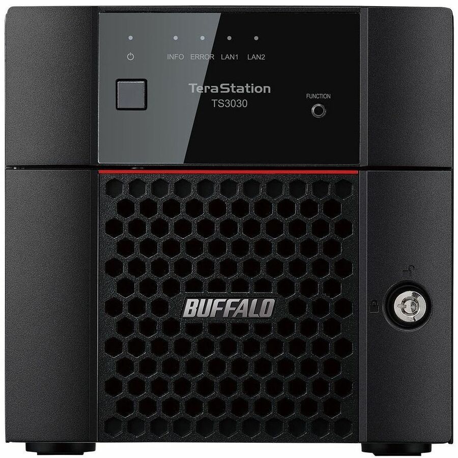 BUFFALO TeraStation 3230DN 2-Bay Desktop NAS 4TB (2x2TB) HDD Included 2.5GBE iSCSI TAA Compliant TS3230DN0402