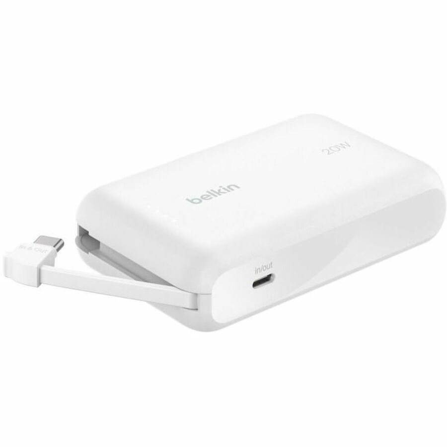 Belkin BoostCharge Power Bank 10K with Integrated Cable BPB021fqWH