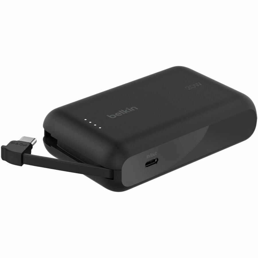 Belkin BoostCharge Power Bank 10K With Integrated Cable BPB021fqBK