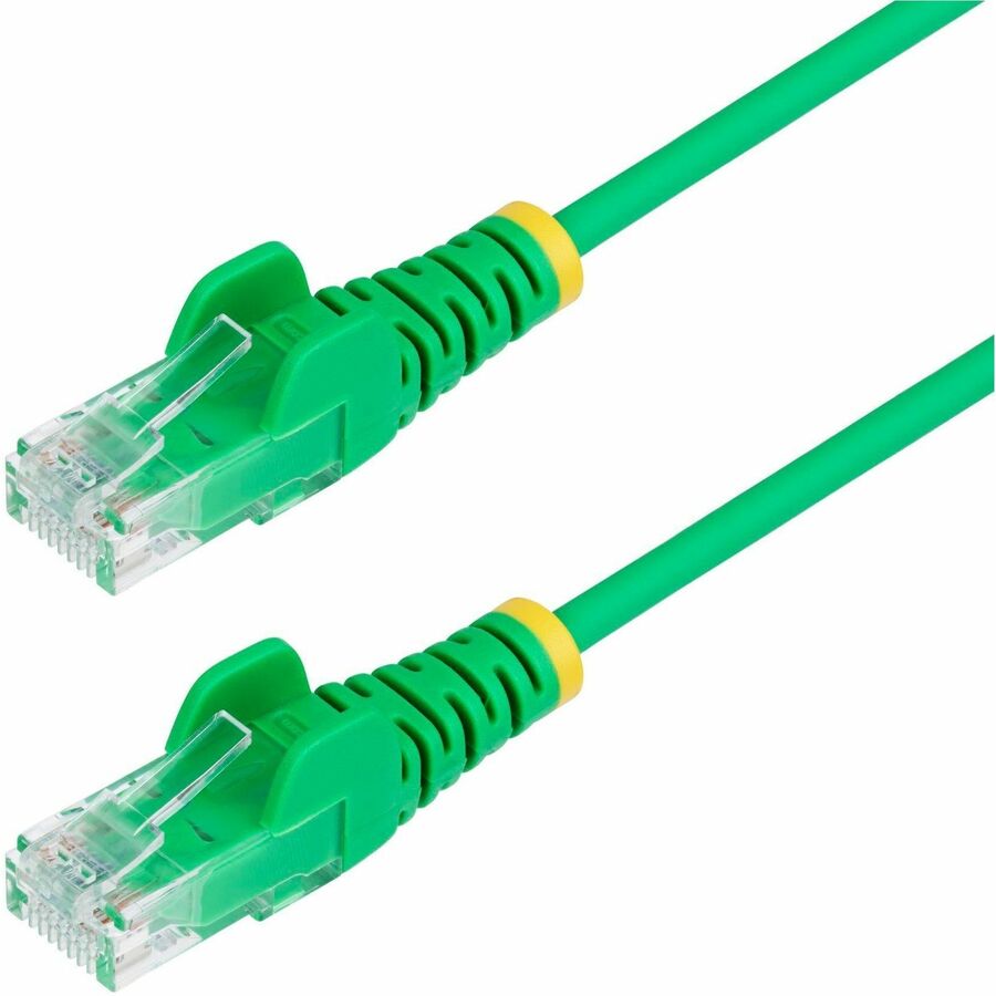 StarTech.com 10ft Green Slim CAT6 Ethernet Cable, Slim Snagless RJ45, UTP, LSZH, 28AWG Bare Copper, Slim Network Patch Cord, Fluke Tested N6PAT10GNS