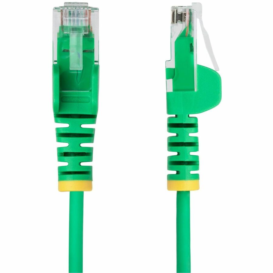 StarTech.com 10ft Green Slim CAT6 Ethernet Cable, Slim Snagless RJ45, UTP, LSZH, 28AWG Bare Copper, Slim Network Patch Cord, Fluke Tested N6PAT10GNS