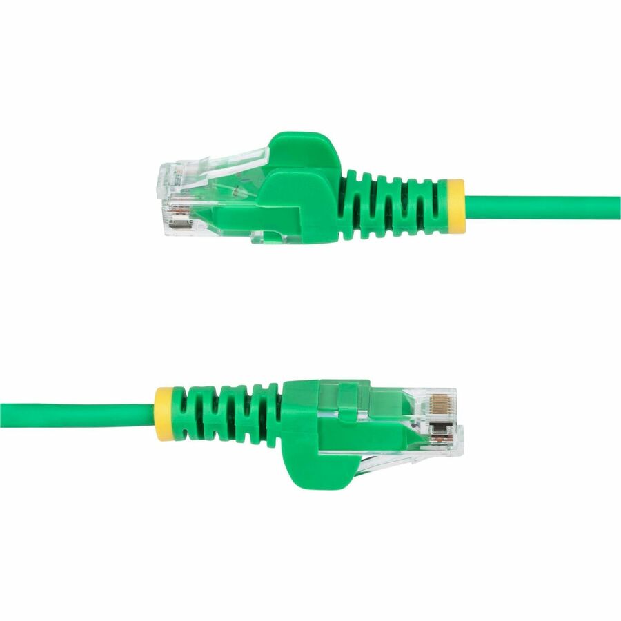 StarTech.com 10ft Green Slim CAT6 Ethernet Cable, Slim Snagless RJ45, UTP, LSZH, 28AWG Bare Copper, Slim Network Patch Cord, Fluke Tested N6PAT10GNS