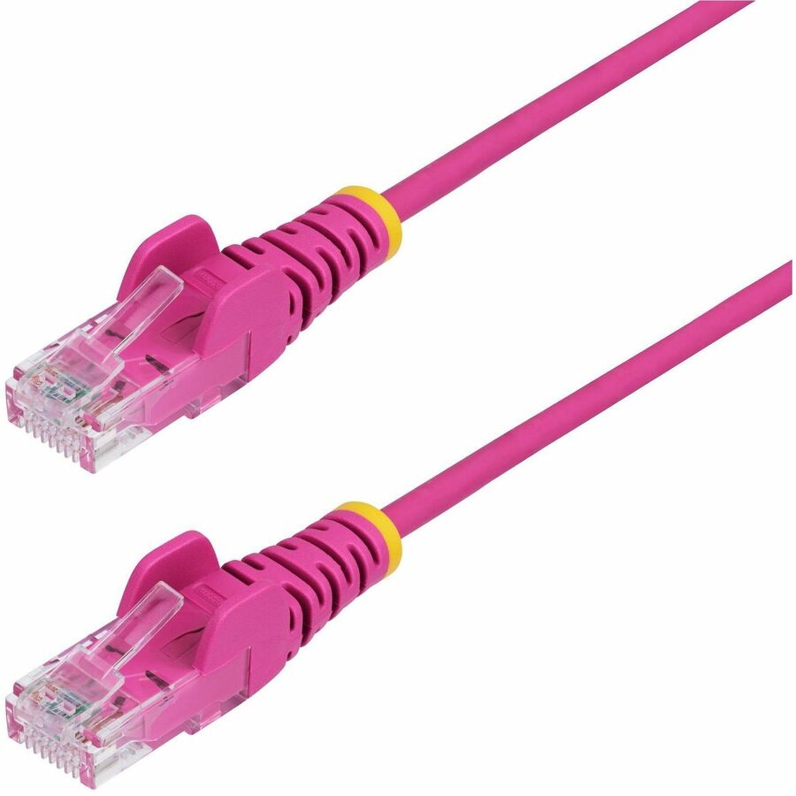 StarTech.com 10ft Pink Slim CAT6 Ethernet Cable, Slim Snagless RJ45, UTP, LSZH, 28AWG Bare Copper, Slim Network Patch Cord, Fluke Tested N6PAT10PKS