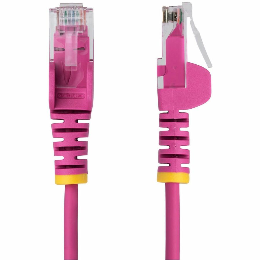 StarTech.com 10ft Pink Slim CAT6 Ethernet Cable, Slim Snagless RJ45, UTP, LSZH, 28AWG Bare Copper, Slim Network Patch Cord, Fluke Tested N6PAT10PKS