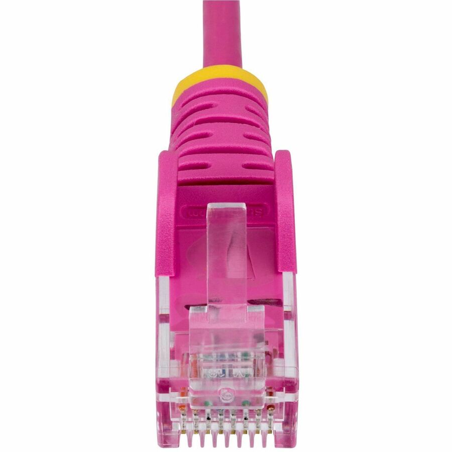 StarTech.com 10ft Pink Slim CAT6 Ethernet Cable, Slim Snagless RJ45, UTP, LSZH, 28AWG Bare Copper, Slim Network Patch Cord, Fluke Tested N6PAT10PKS