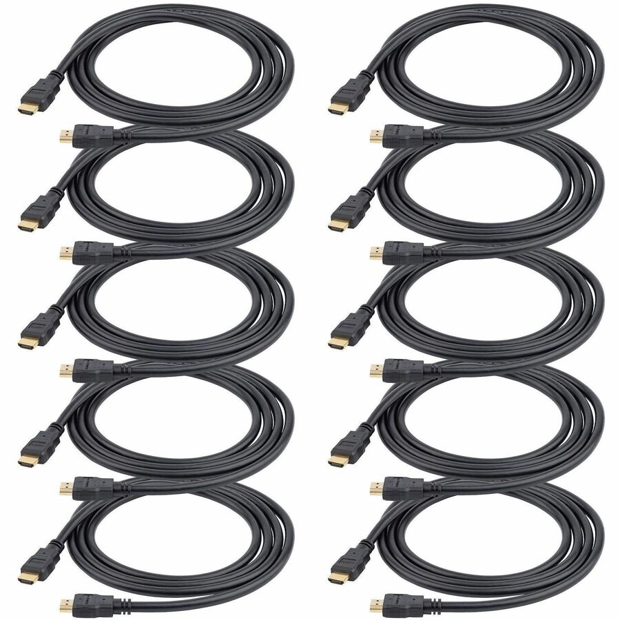 StarTech.com 3ft (0.9m) HDMI Cable - 10 Pack - High Speed HDMI Cable w/ Ethernet, 4K 30Hz, UHD Monitor Cord, 10-Pack HDMI 1.4 Cable HDMM310PK