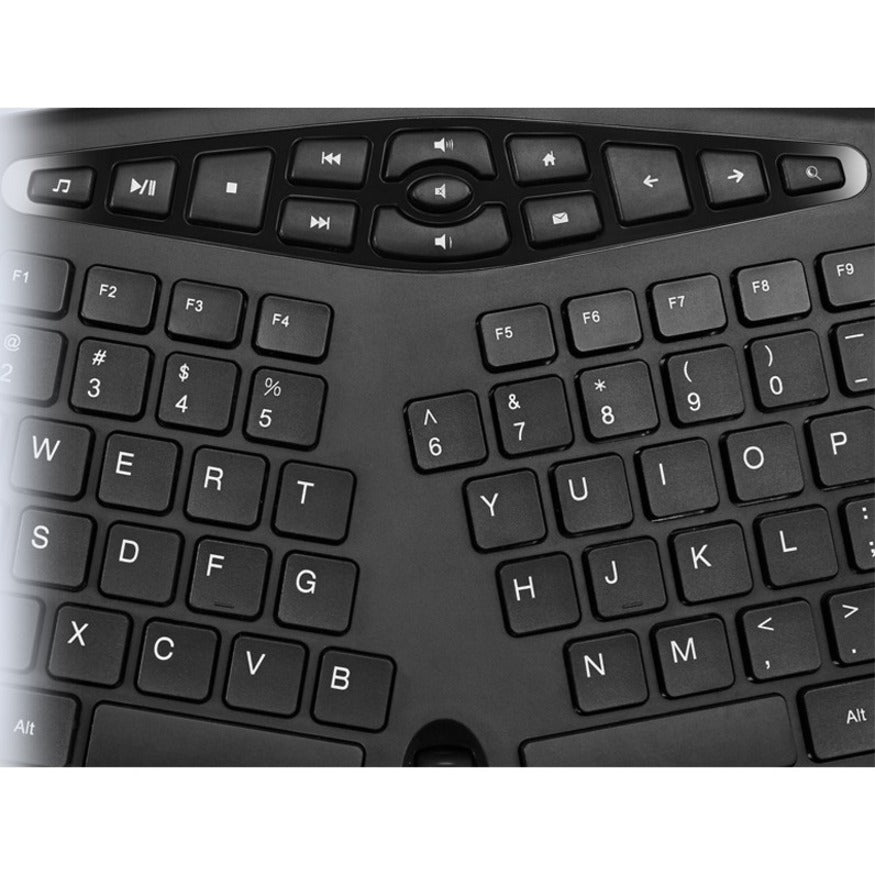 Adesso TruForm Media 160 USB Ergonomic Desktop Keyboard AKB-160UB-FR