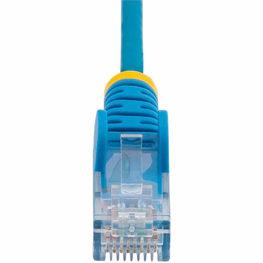 StarTech.com 25ft Blue Slim CAT6 Ethernet Cable, Slim Snagless RJ45, UTP, LSZH, 28AWG Bare Copper, Slim Network Patch Cord, Fluke Tested N6PAT25BLS