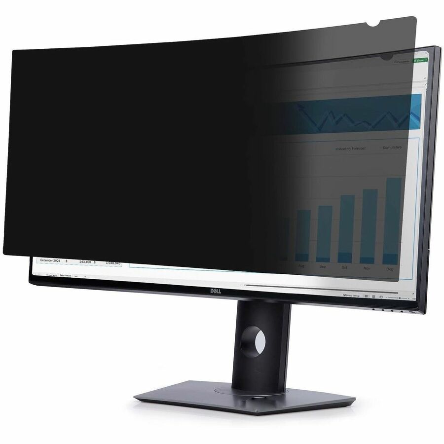 StarTech.com Privacy Screen For Dell P3424WE Curved Ultrawide 21:9 Monitor, Double-Sided, Computer Desktop Monitor Screen Protector, TAA 34C29-PRIVACY-SCREEN