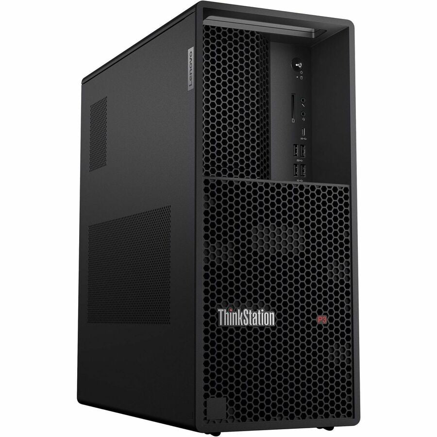 Lenovo ThinkStation P3 30GS00GPCA Workstation - 1 x Intel Core i7 14th Gen i7-14700 - vPro Technology - 32 GB - 1 TB SSD - Tower - Black 30GS00GPCA