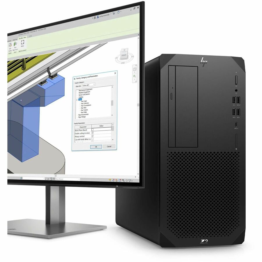 HP Z2 G9 Workstation - 1 x Intel Core i7 14th Gen i7-14700 - 32 GB - 1 TB SSD - Tower - Black B4DD7UT#ABA