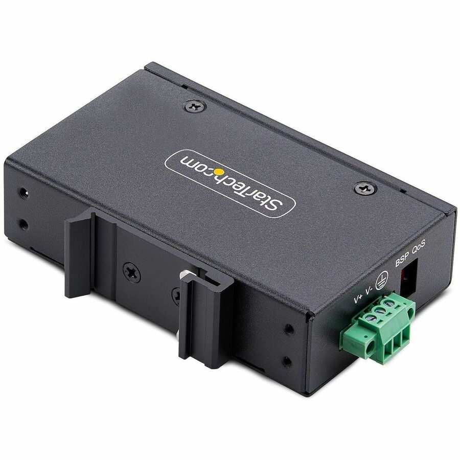 StarTech.com 5-Port Unmanaged Industrial Network Switch, 10/100/1000 Ethernet, DIN Rail/Wall-Mount, IP30 Rated, -40F-167F, 9~60V DC, TAA I51G-ETHERNET-SWITCH