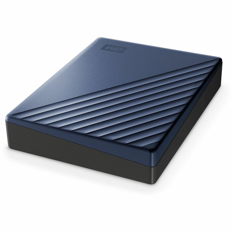 WD My Passport Ultra WDBEJA0060BBL-WESN 6 TB Portable Hard Drive - External - Blue WDBEJA0060BBL-WESN