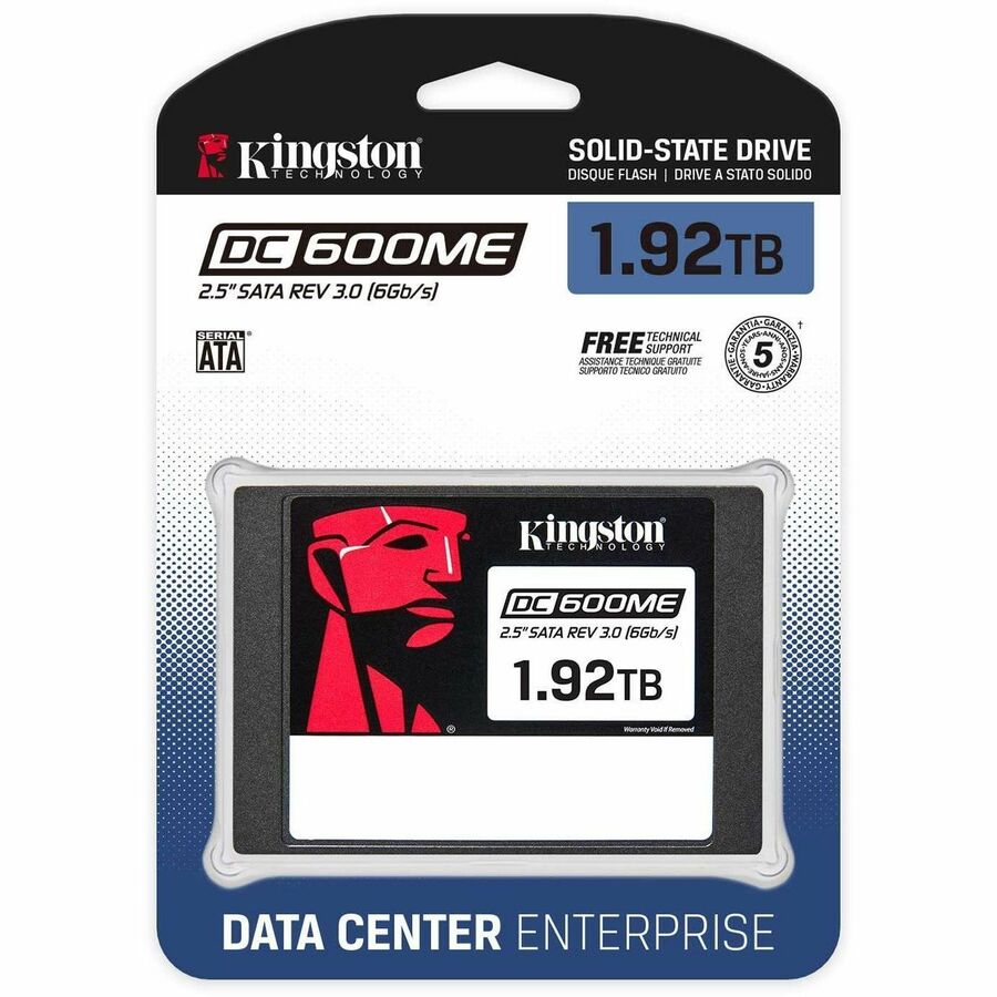 Kingston DC600ME 1.92 TB Solid State Drive - 2.5" Internal - SATA (SATA/600) - Mixed Use SEDC600ME/1920G