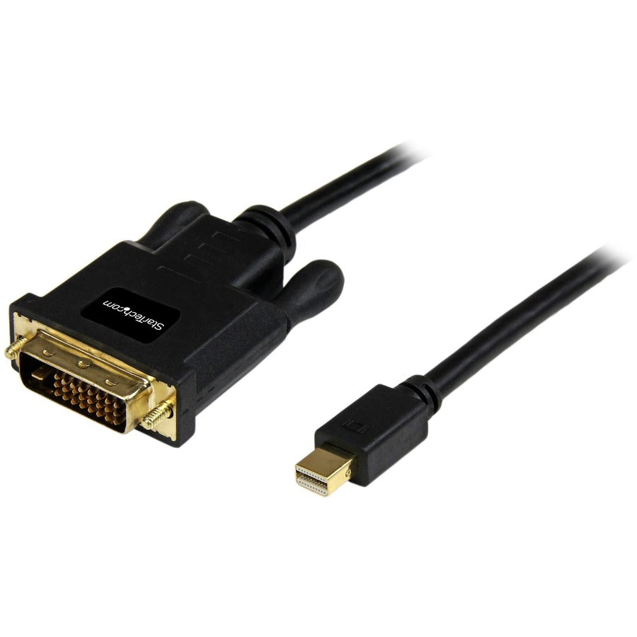 StarTech.com 3ft Mini DisplayPort to DVI Cable, Mini DP to DVI-D Adapter/Converter Cable, 1080p Video, mDP 1.2 to DVI Monitor/Display MDP2DVIMM3B