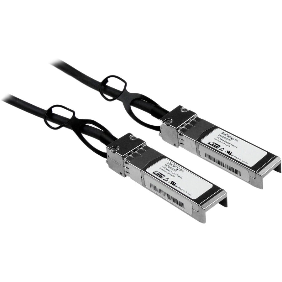 StarTech.com Câble à connexion directe 10G SFP+ vers SFP+ de 2 m pour Cisco SFP-H10GB-CU2M - 10GbE SFP+ DAC en cuivre 10 Gbit/s Twinax passif SFPCMM2M