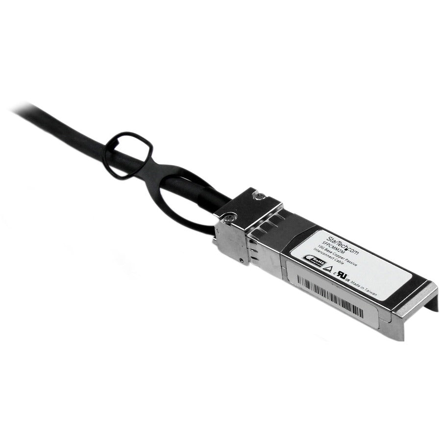 StarTech.com Câble à connexion directe 10G SFP+ vers SFP+ de 2 m pour Cisco SFP-H10GB-CU2M - 10GbE SFP+ DAC en cuivre 10 Gbit/s Twinax passif SFPCMM2M