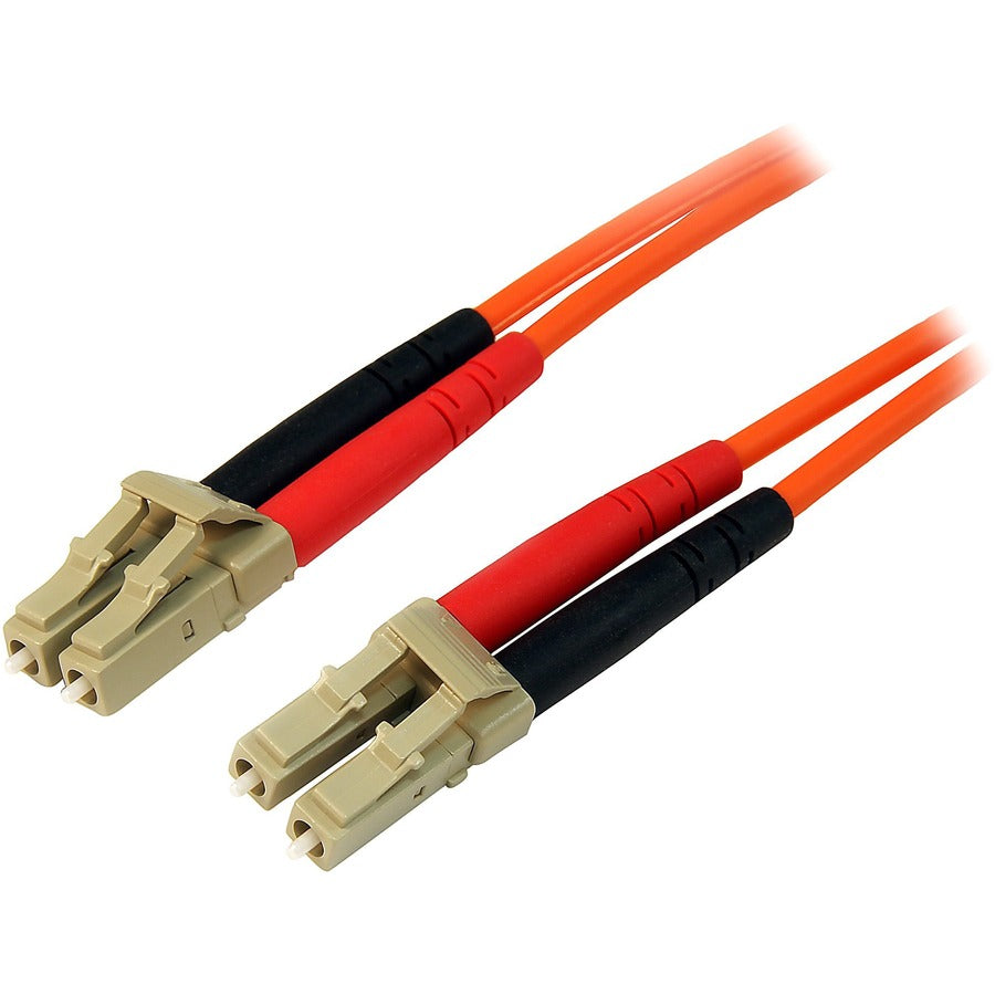 StarTech.com Câble fibre optique 3 m - Duplex multimode 50/125 - LSZH - LC/LC - OM2 - Câble de raccordement fibre LC vers LC 50FIBLCLC3