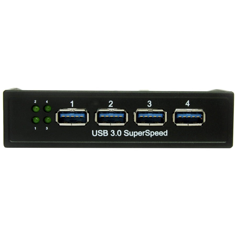 StarTech.com USB 3.0 Front Panel 4 Port Hub - 3.5 5.25in Bay 35BAYUSB3S4