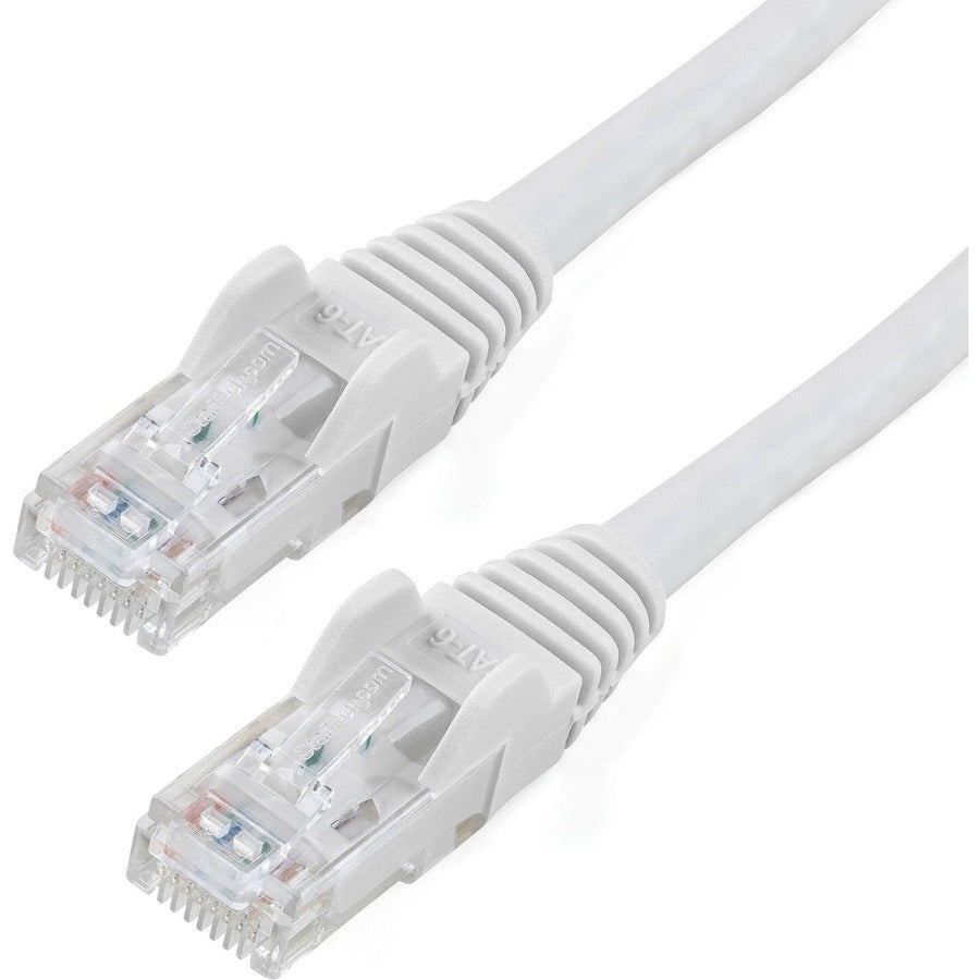 StarTech.com Câble Ethernet CAT6 de 30 m - Gigabit sans accroc blanc - Cordon de brassage PoE UTP 650 MHz catégorie 6 100 W Câblage certifié UL/TIA N6PATCH100WH