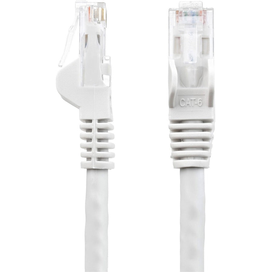 StarTech.com Câble Ethernet CAT6 de 30 m - Gigabit sans accroc blanc - Cordon de brassage PoE UTP 650 MHz catégorie 6 100 W Câblage certifié UL/TIA N6PATCH100WH