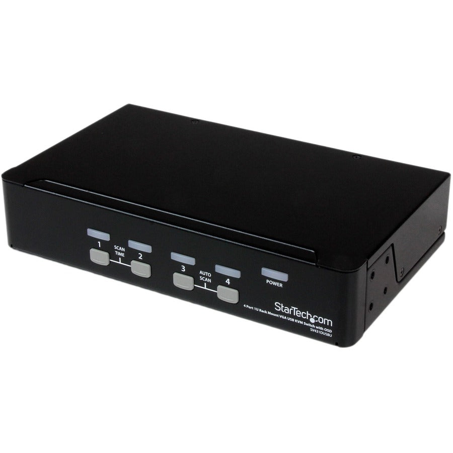 StarTech.com Commutateur KVM USB 4 ports 1U monté en rack avec OSD SV431DUSBU