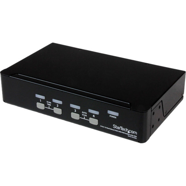 StarTech.com Commutateur KVM USB 4 ports 1U monté en rack avec OSD SV431DUSBU