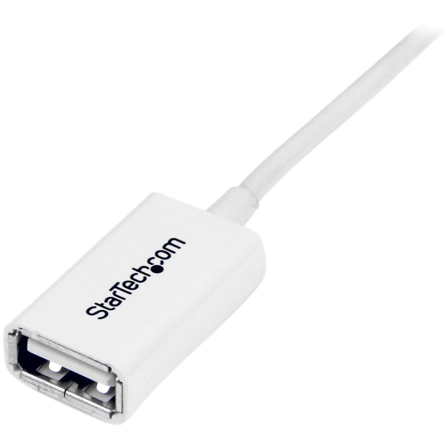 StarTech.com Câble d'extension USB 2.0 blanc A vers A de 1 m - M/F USBEXTPAA1MW