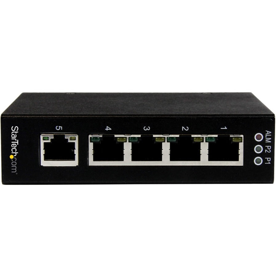 StarTech.com 5 Port Unmanaged Industrial Gigabit Ethernet Switch - DIN Rail / Wall-Mountable IES51000